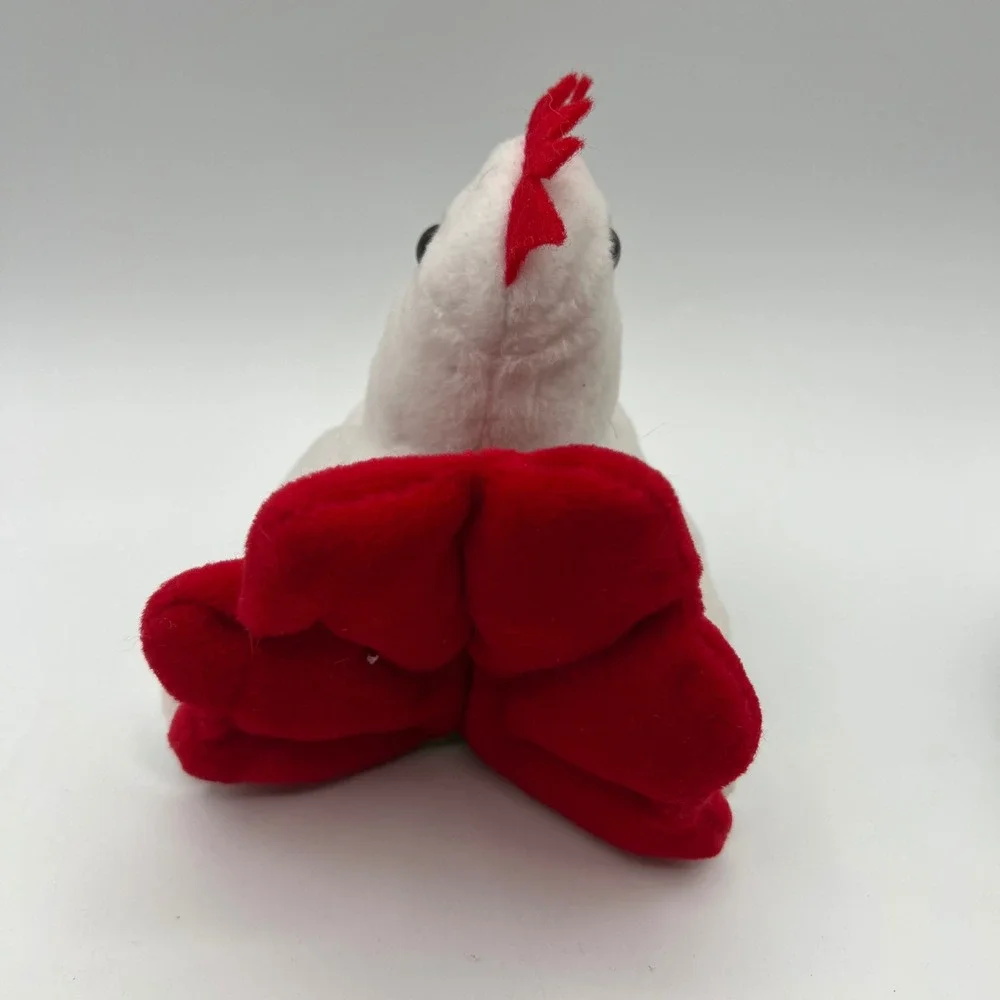 Imperial Toy 1996 Friendly Pebble Pets Rooster Bean Bag Plush
